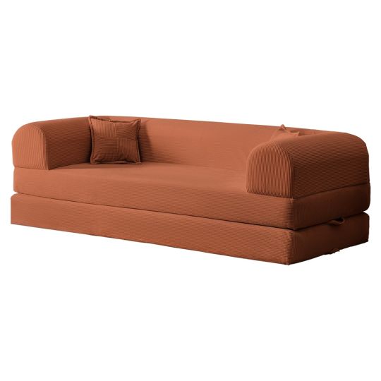Wuuh Teddy Eco Sofa Ziegelrot