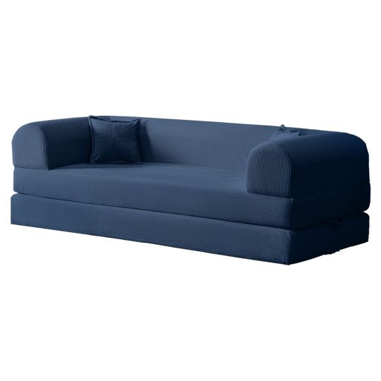 Wuuh Teddy Eco Sofa Dunkelblau