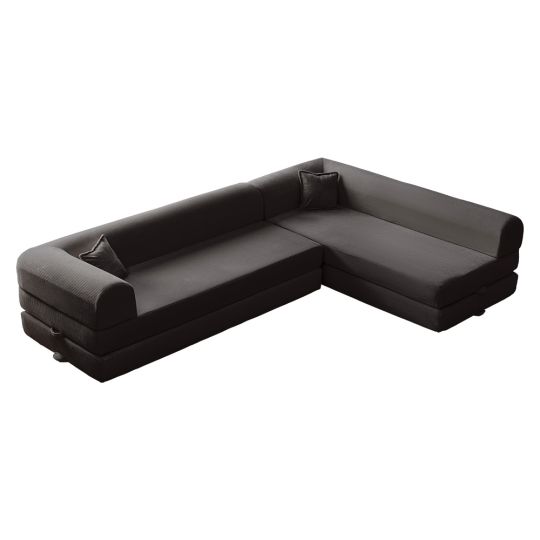 Wuuh Teddy Eco Corner Sofa Anthrazit