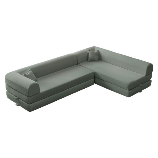 Wuuh Teddy Eco Corner Sofa Grün