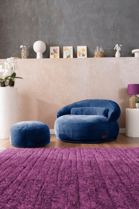 Wuuh Felix Blau Farbe Ottomane Sofa