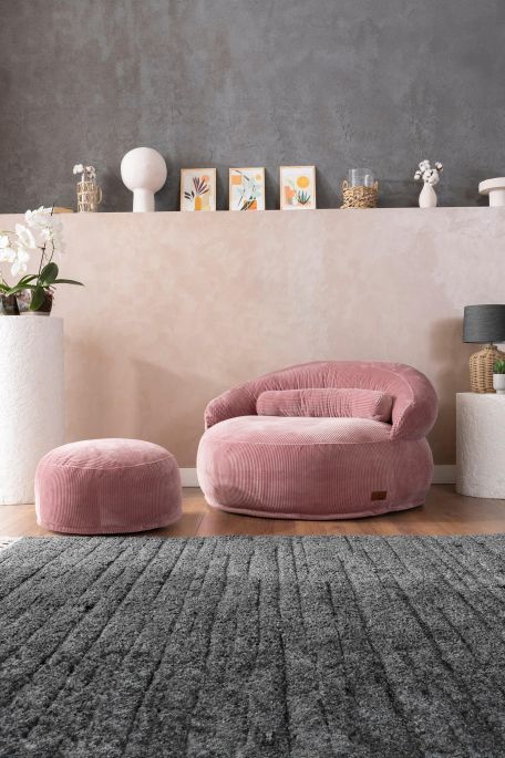 Wuuh Felix Pink Ottomane Sofa