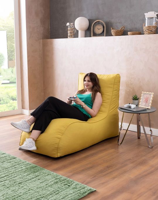Wuuh Sitzsack Mocca Gelb