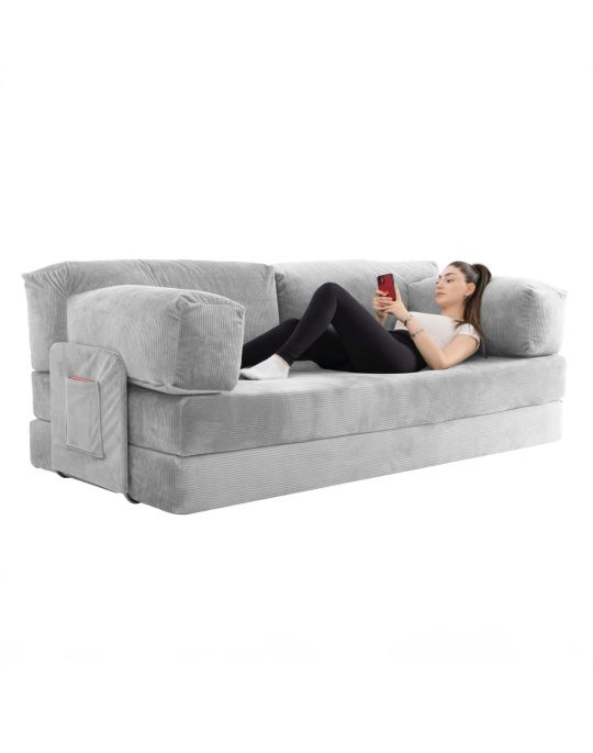 Wuuh Teddy Sofa Silber